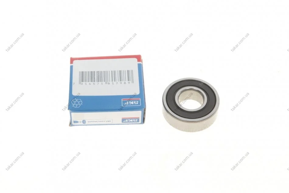 Подшипник 15x35x11 SKF 6202-2RSH/C3 (фото 1)