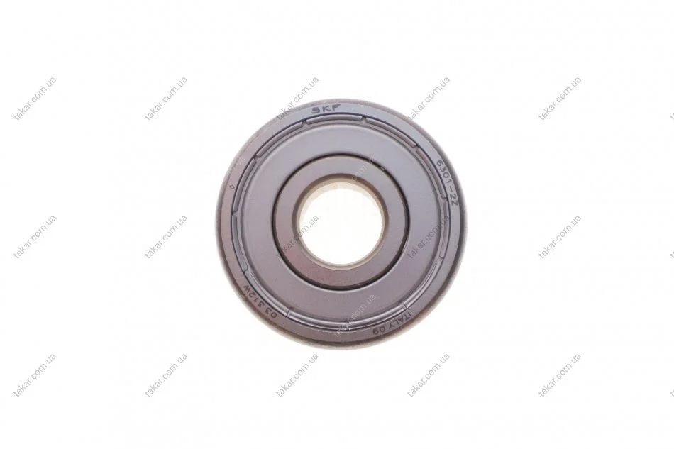 Підшипник кульковий d>30 SKF 6301-2Z (фото 1)