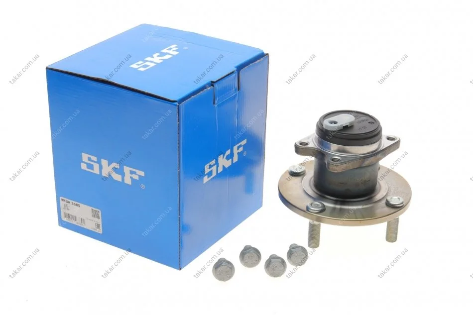 Комплект подшипника ступицы колеса. Задняя ось, двухсторонняя сторона SKF VKBA 3685 (фото 1)