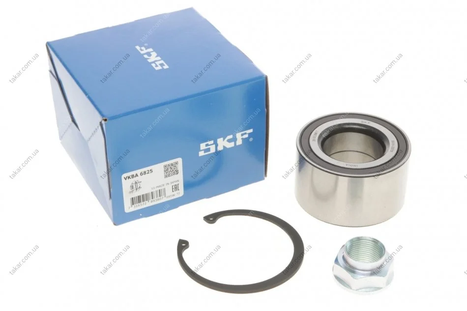 Комплект підшипника маточини колеса. Задня вісь, двостороння сторона SKF VKBA 6825 (фото 1)