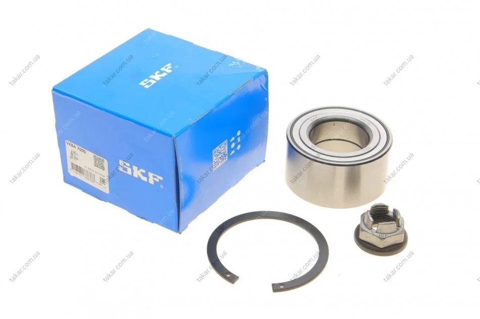 Комплект подшипника ступицы колеса. Задняя ось, двухсторонняя сторона SKF VKBA 7000 (фото 1)