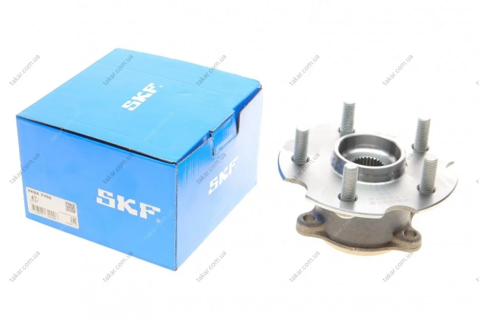 Комплект подшипника ступицы колеса. Задняя ось, двухсторонняя сторона SKF VKBA 7466 (фото 1)