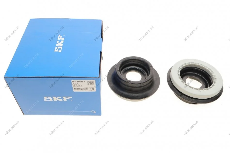 Подшипник опоры амортизатора на передний мост двухсторонний SKF VKD 35038 T (фото 1)