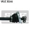 Полуось левая 690mm с ABS Logan,Sandero 04- 23зуба SKF VKJC 8146 (фото 3)