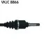 Приводной вал CITROEN/PEUGEOT C3 II/DS3/207/208 "R "09>> SKF VKJC8866 (фото 3)