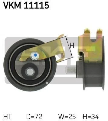 Ролик модуля натяжителя ремня SKF VKM 11115 (фото 1)