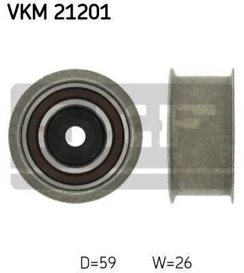 Ролик паразитний AUDI 80/A4/A6/A8/200 "2,6/2,8L "91-01 SKF VKM21201 (фото 1)