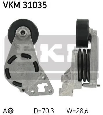 Роликовый модуль натяжителя ремня SKF VKM 31035 (фото 1)