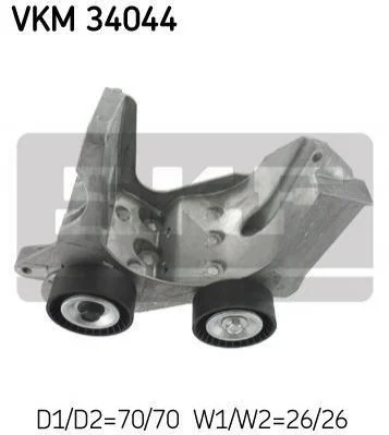 Ролик модуля натяжителя ремня SKF VKM 34044 (фото 1)