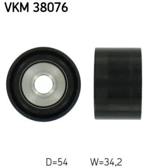Ролик обвідний поліклінового ременя (Вир-во) SKF VKM 38076