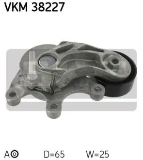 Ролик натяжний ременя поліклінового (привідного) SKF VKM38227