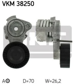Ролик натяжний ременя поліклінового (привідного) SKF VKM38250
