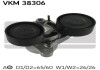 Ролик натяжний BMW B37/B47/N47/N57 "10>> SKF VKM 38306 (фото 1)