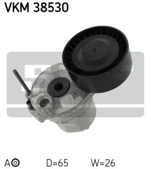 Ролик натяжний ремінь поліклінового (привідного) SKF VKM 38530