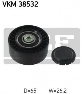 Ролик обводной ремня поликлинового (приводного) SKF VKM 38532