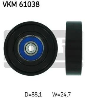 Ролик модуля натяжителя ремня SKF VKM 61038