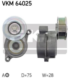 Роликовый модуль натяжителя ремня SKF VKM 64025