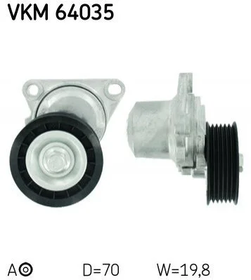 Роликовый модуль натяжителя ремня SKF VKM 64035 (фото 1)