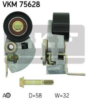 Натягувач ременя HYUNDAI/KIA Accent/Elantra/Santa Fe/Tucson/Cee\'d/Cerato/Sportage "1,5/2,2L "01>> SKF ="VKM75628"