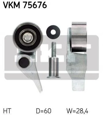 Натяжитель ремня MITSUBISHI L 200 "2,5L "05>> SKF VKM75676 (фото 1)