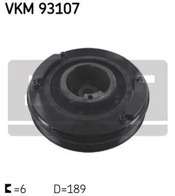 Шків колінчастого валу SKF VKM 93107 (фото 1)