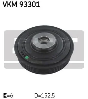 Шків колінчастого валу SKF VKM 93301