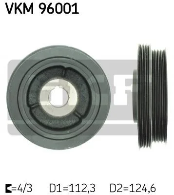 Шкив коленчатого вала SKF VKM96001 (фото 1)
