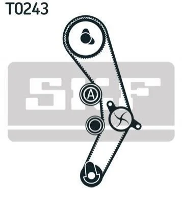 Комплект ременя ГРМ 150 зубців SKF VKMA 01170 (фото 1)