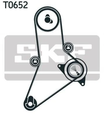 Комплект ременя ГРМ 153 зубців SKF VKMA 02384 (фото 1)