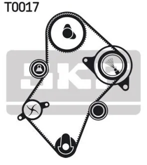 Комплект ремня ГРМ 136 зубцов SKF VKMA 03241