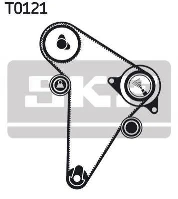 Комплект ременя ГРМ 141 зубців SKF VKMA 03300 (фото 1)