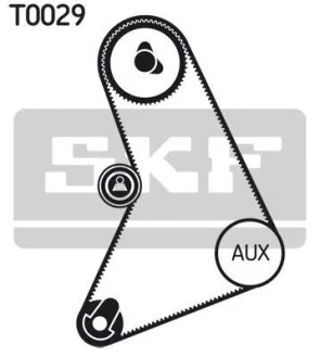 Комплект ременя ГРМ 122 зубців SKF VKMA 04001