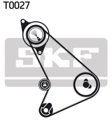 Комплект ремня ГРМ 130 зубцов SKF VKMA 04301 (фото 1)