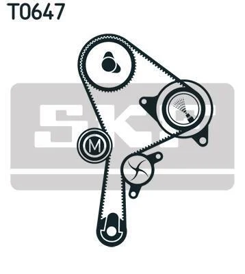 Комплект зубчастого ременя (Вир-во) SKF VKMA 06008 (фото 1)