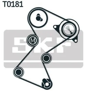 Комплект ремня ГРМ 153 зубцов SKF VKMA 06117