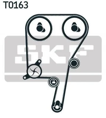 Комплект ременя ГРМ SKF VKMA06602 (фото 1)