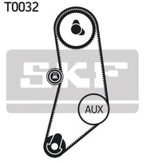 Комплект ременя ГРМ 127 зубців SKF VKMA 08110