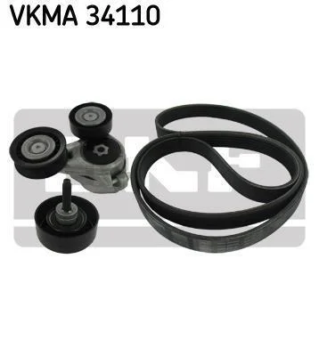 Роликовий модуль натягувача ременя (ролик, ремінь) SKF VKMA 34110 (фото 1)