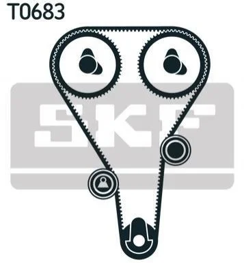 Комплект ременя ГРМ 135 зубців SKF VKMA94010 (фото 1)