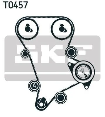 Комплект ременя ГРМ 152 зубців SKF VKMA 94509-2 (фото 1)