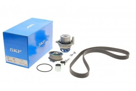 Ремень ГРМ, комплект с водяным насосом SKF VKMC 01222-1