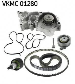 Ремень ГРМ, комплект с водяным насосом SKF VKMC01280