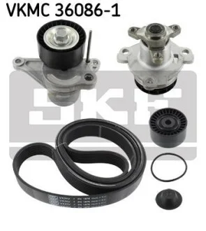 Роликовый модуль натяжителя ремня (ролик, ремень, насос) SKF VKMC 36086-1