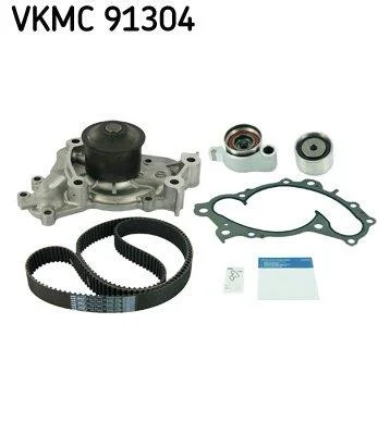 Комплект зубчастого ременя із водяним насосом (Вир-во) SKF VKMC 91304 (фото 1)