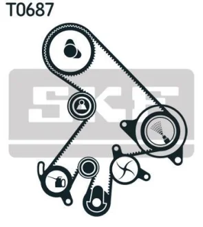 Роликовий модуль натягувача ременя (ролик, ремінь, помпа) SKF VKMC 91903-2