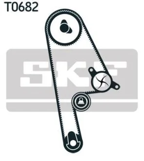 Роликовий модуль натягувача ременя (ролик, ремінь, помпа) SKF VKMC 93616