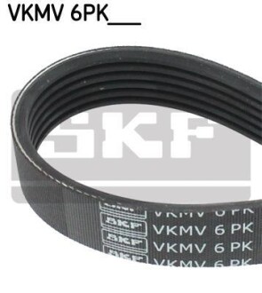 Доріжковий ремінь SKF VKMV 6PK1580 (фото 1)