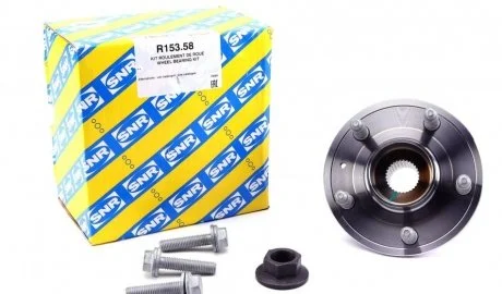 Комплект підшипника маточини колеса. Передня вісь SNR NTN R153.58