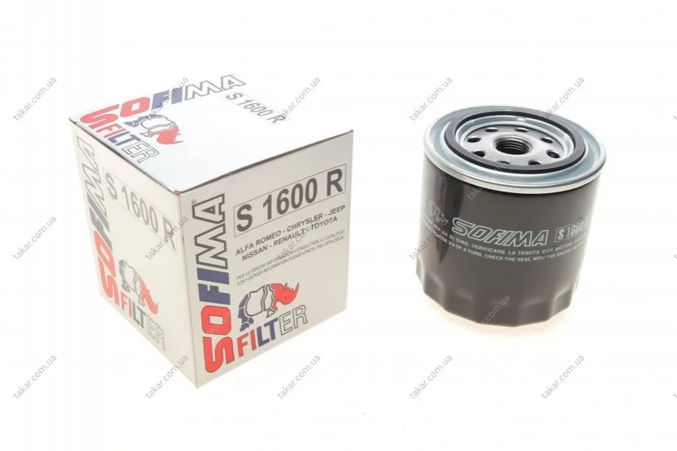 Масляний фільтр гвинт накручуваний SOFIMA S1600R (фото 1)