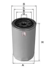 Масляний фільтр гвинт накручуваний SOFIMA S 3010 R (фото 1)